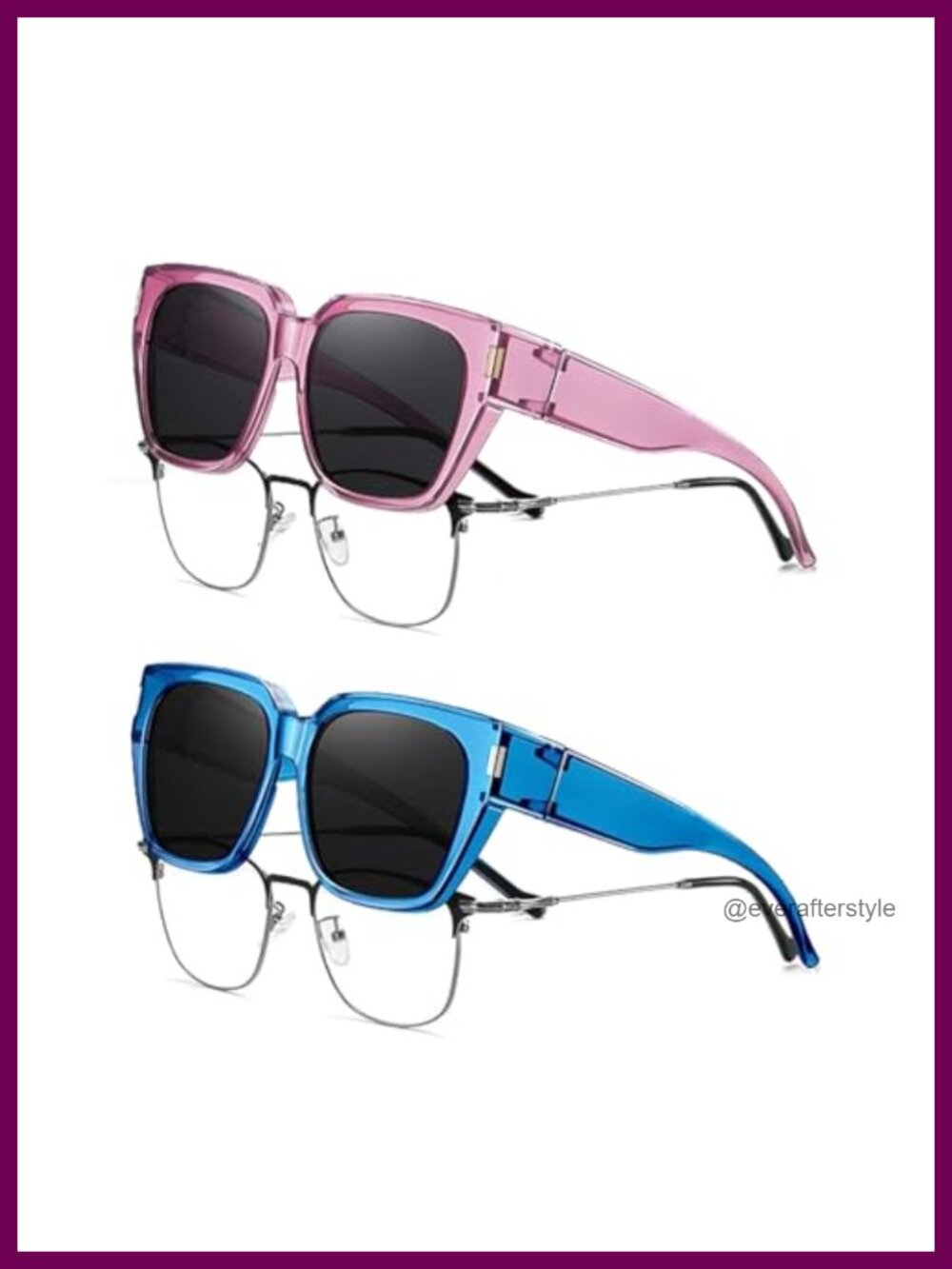 Polarized Fit Over Glasses Sunglasses UV400 TR90 Wrap Around Shades